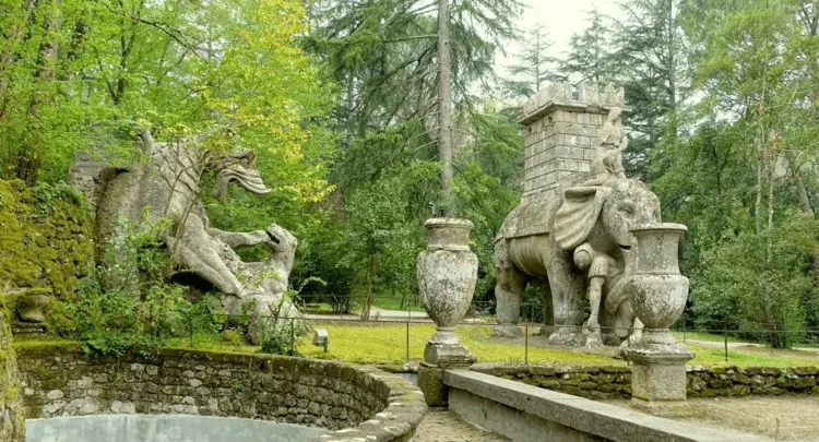 Peperino stone scultures - Gardens of Bomarzo Park of Monster - BesTripTips best trip tips